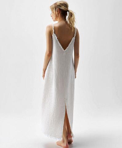 Southern Cotton Split Maxi Dress