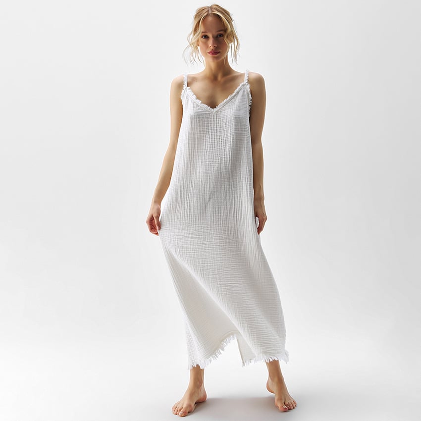 Southern Cotton Split Maxi Dress