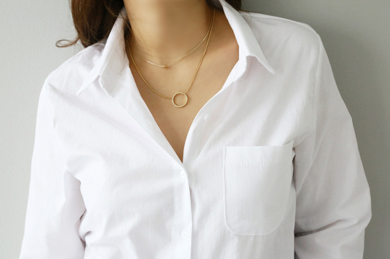 Women's Classic Long Sleeve Button-Up Shirt