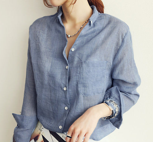 Women's Casual Linen Shirt