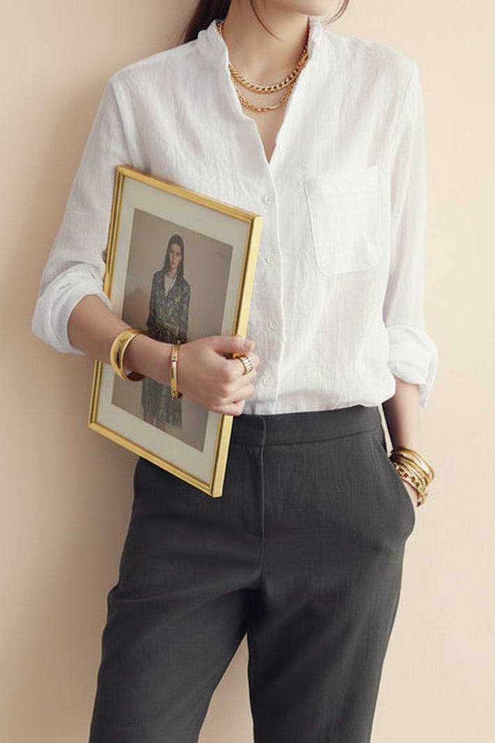 Women's Casual Linen Shirt