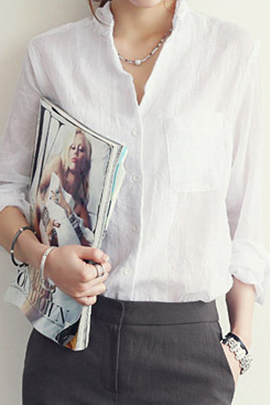 Women's Casual Linen Shirt