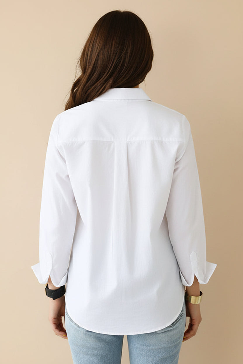 Women's Classic Long Sleeve Button-Up Shirt