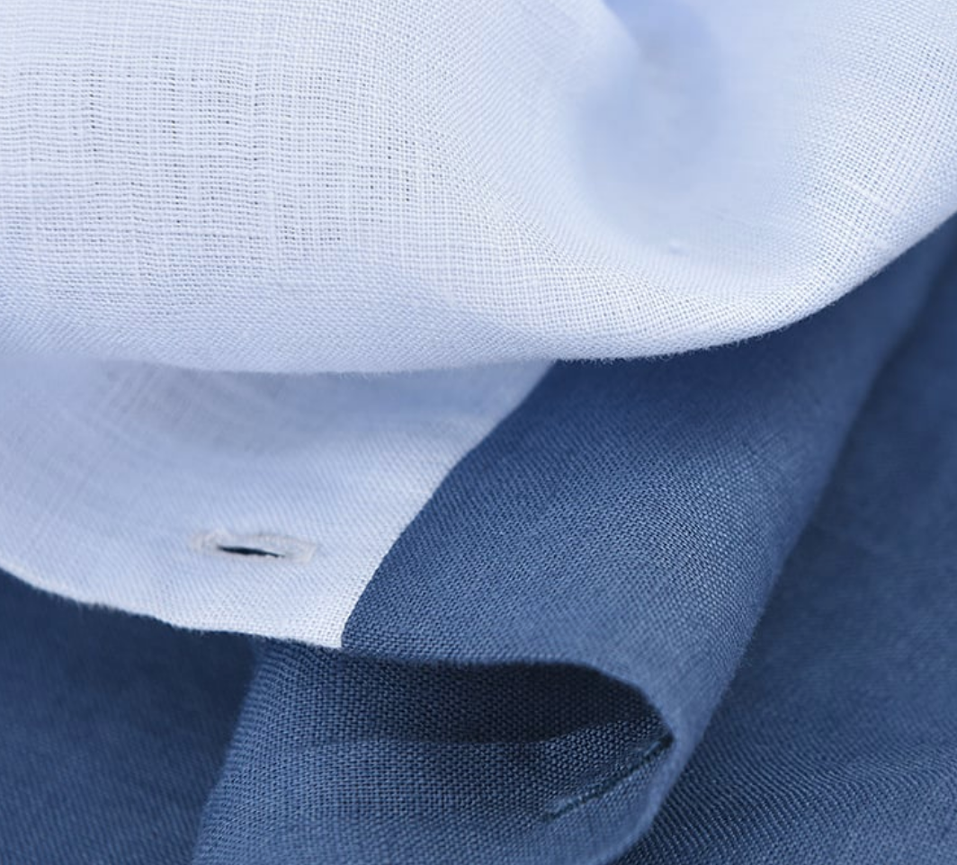 Men's Short Sleeve Patchwork Linen Shirt