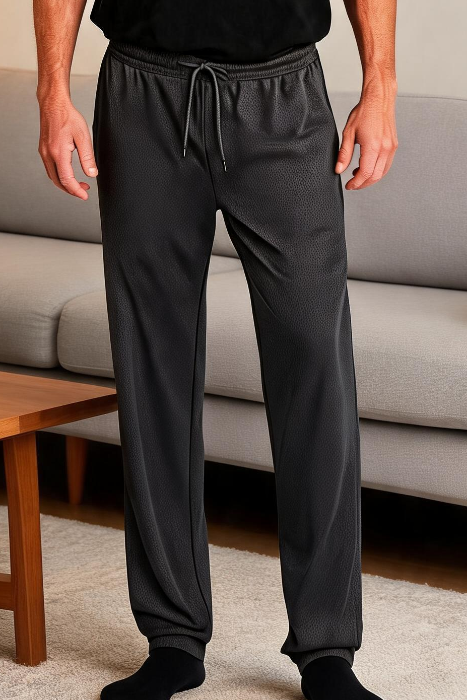 Men's Ice Silk Athleisure Pants — Lightweight Comfort Fit