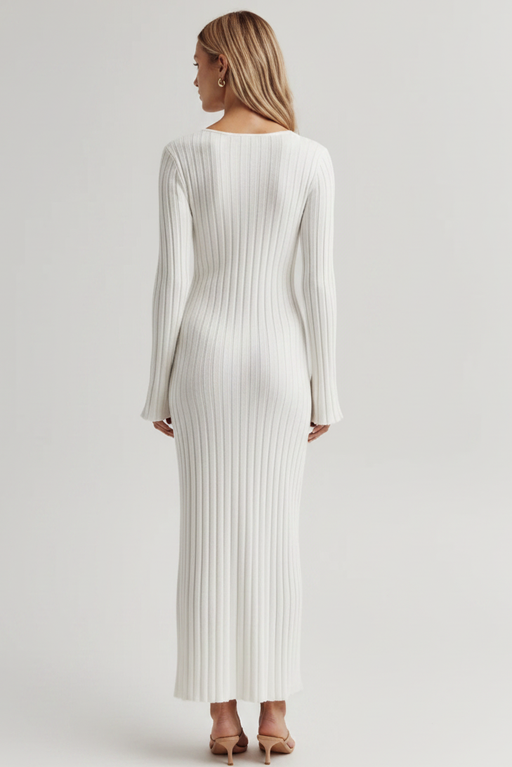 Women's Ribbed Knit Maxi Dress