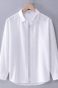 Men's Linen-Cotton Long Sleeve Shirt — Relaxed Resort Fit